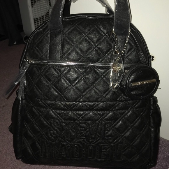 Steve Madden Handbags - STEVE MADDEN Large Backpack W/ 2 Pouches $130 MSRP